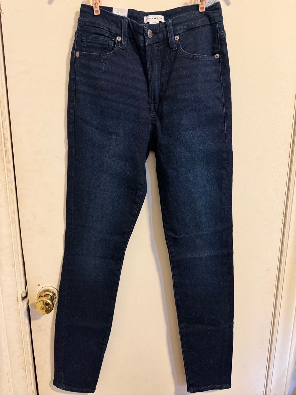 Good American Dark Wash Slim Jeans Size 4/27 BNWT